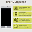 Дисплей для телефона Meizu M3 Note (M681H прямой шлейф) в сборе с тачскрином Белый