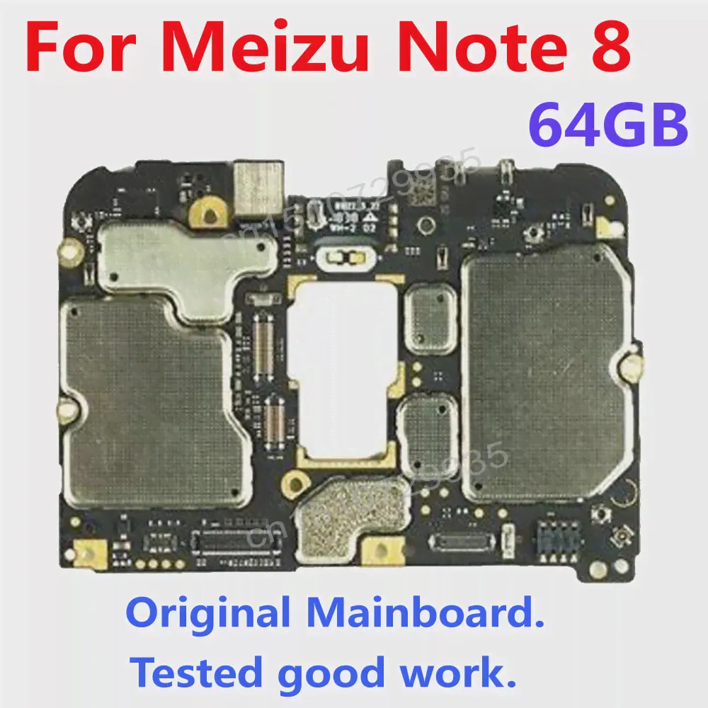 Оригинальная материнская плата для Meizu Note 8 Материнская плата Note8 Плата за основную плату чипсеты гибкий кабель 64 ГБ